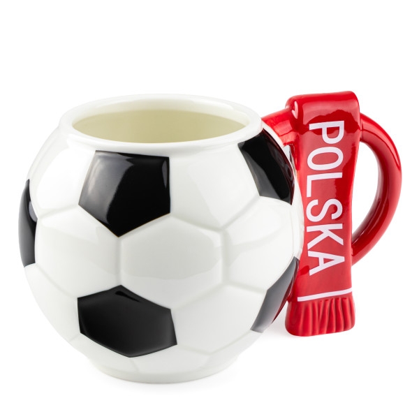 Kubek piłka z szalikiem - Polska